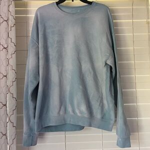Urban Outfifters Blue Tye Dye Crewneck Sweatshirt